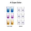 wholesale round shot liquids dispenser party bar games drinks beer 6 shot glass dispenser and holder